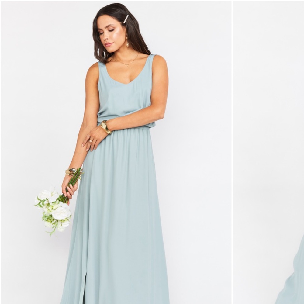 Mumu KENDALL MAXI DRESS ~ SILVER SAGE CRISP